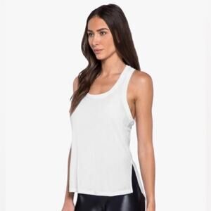 Koral White and Black Zara Brisa Muscle Tank Top Size Large